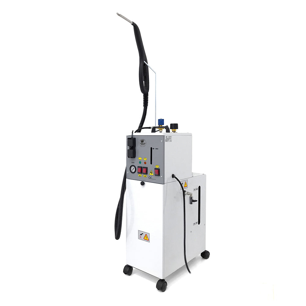 EOLO Pulitore GVK5P TOPRA Vapore Multiuso Professionale Pulizia Igienizzazione Sanificazione Pavimenti Tappezzeria Sistema di Pulizia Vaporetto Disinfettare Materassi Kit Pulizia Interni Auto Anticalcare Made in Italy Garanzia 5 Anni Efficienza A++