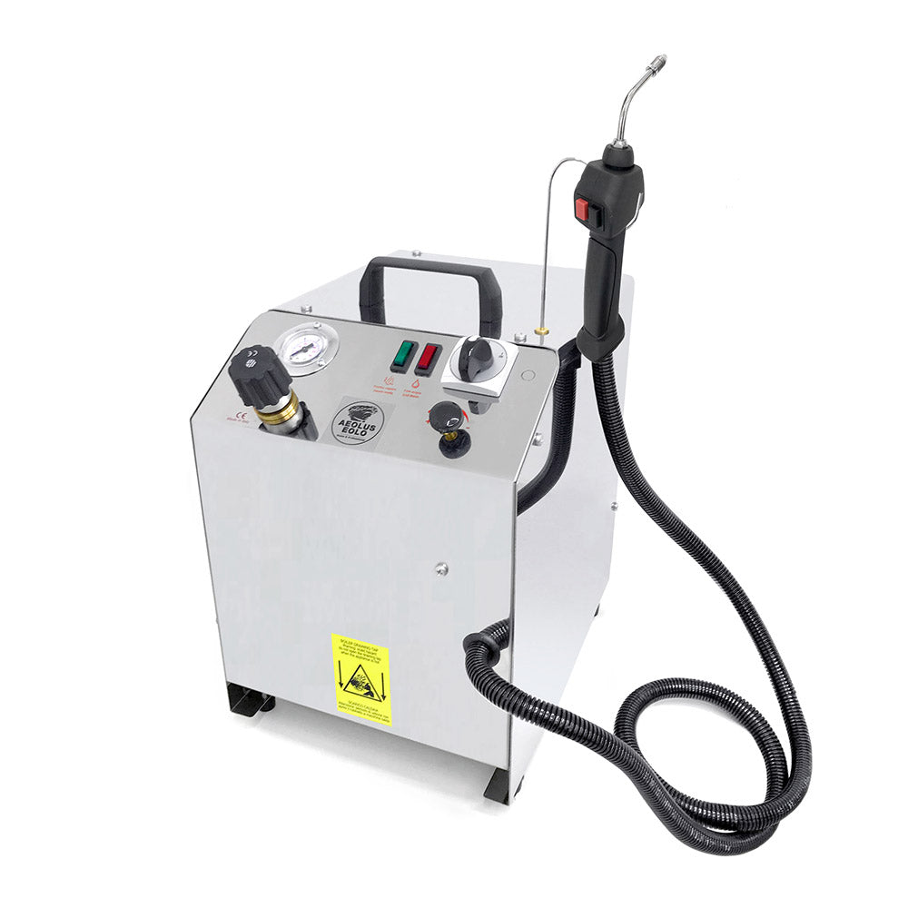 EOLO Pulitore LP02 SM Professionale Multiuso Pistola a Vapore Pulizia Disinfestazione Sanificazione Igienizzazione Superfici Laboratori Studi Medici Officine Orefici Potente Vaporetto Pulitrice Anticalcare Made in Italy Garanzia 5 Anni Efficienza A++