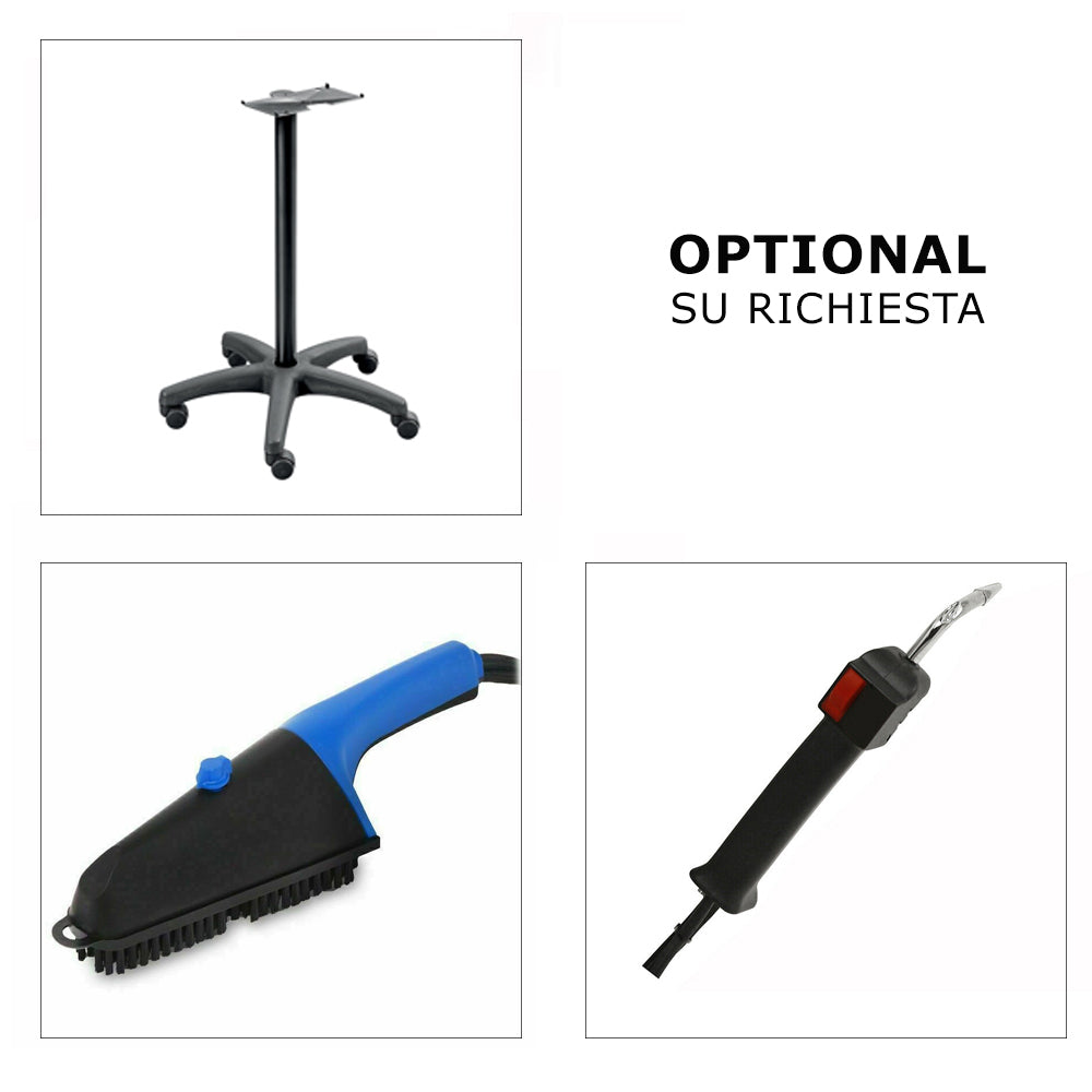 Sistema stirante professionale GVK17 con Caldaia in Acciaio inox AISI 304 e Resistenza esterna anticalcare (4,5 L) Classe energetica A++ Made in Italy Garanzia 5 anni