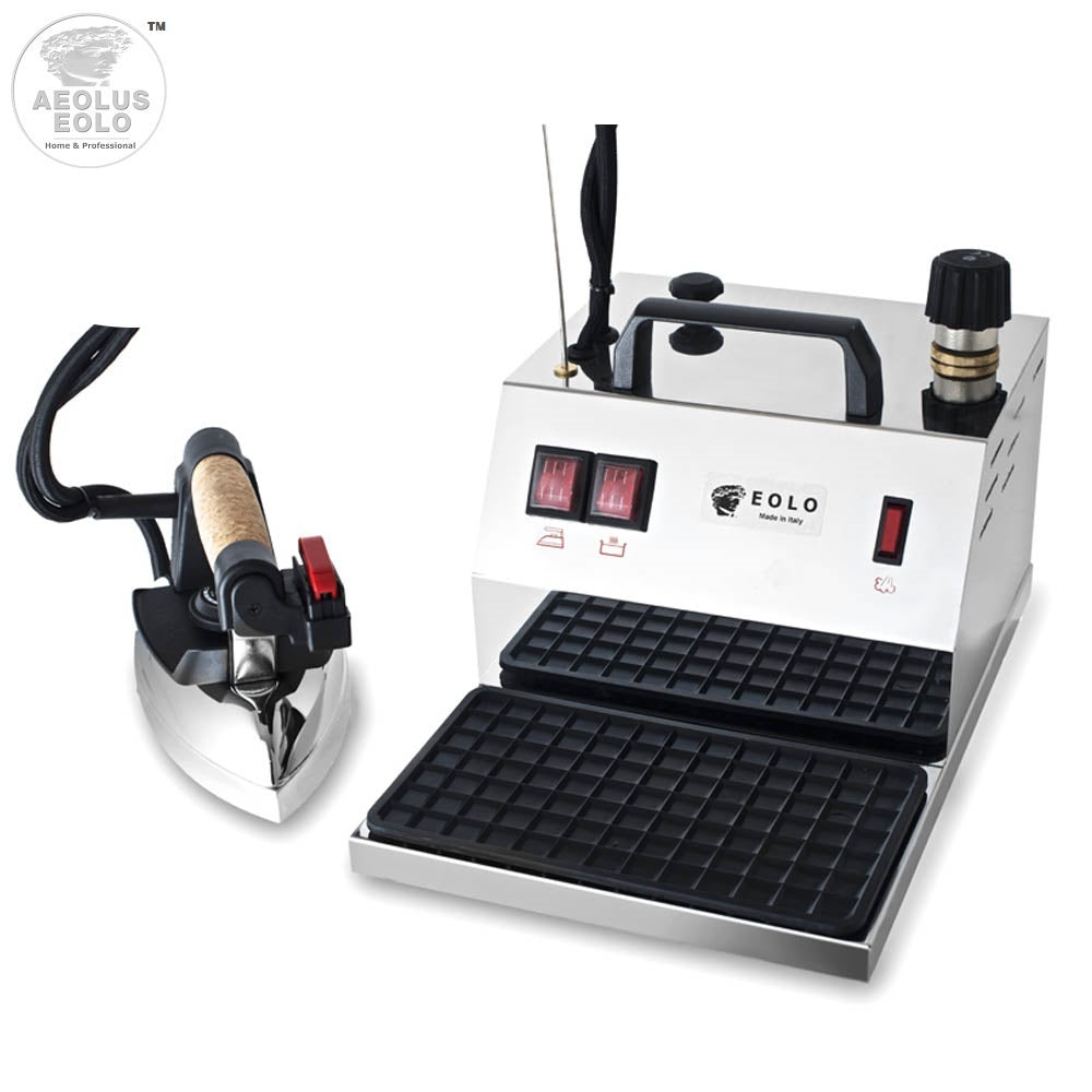Sistema stirante professionale GV10 INOX con Caldaia in Rame a Risparmio energetico e Resistenza esterna anticalcare (2 L) Made in Italy Garanzia 5 anni