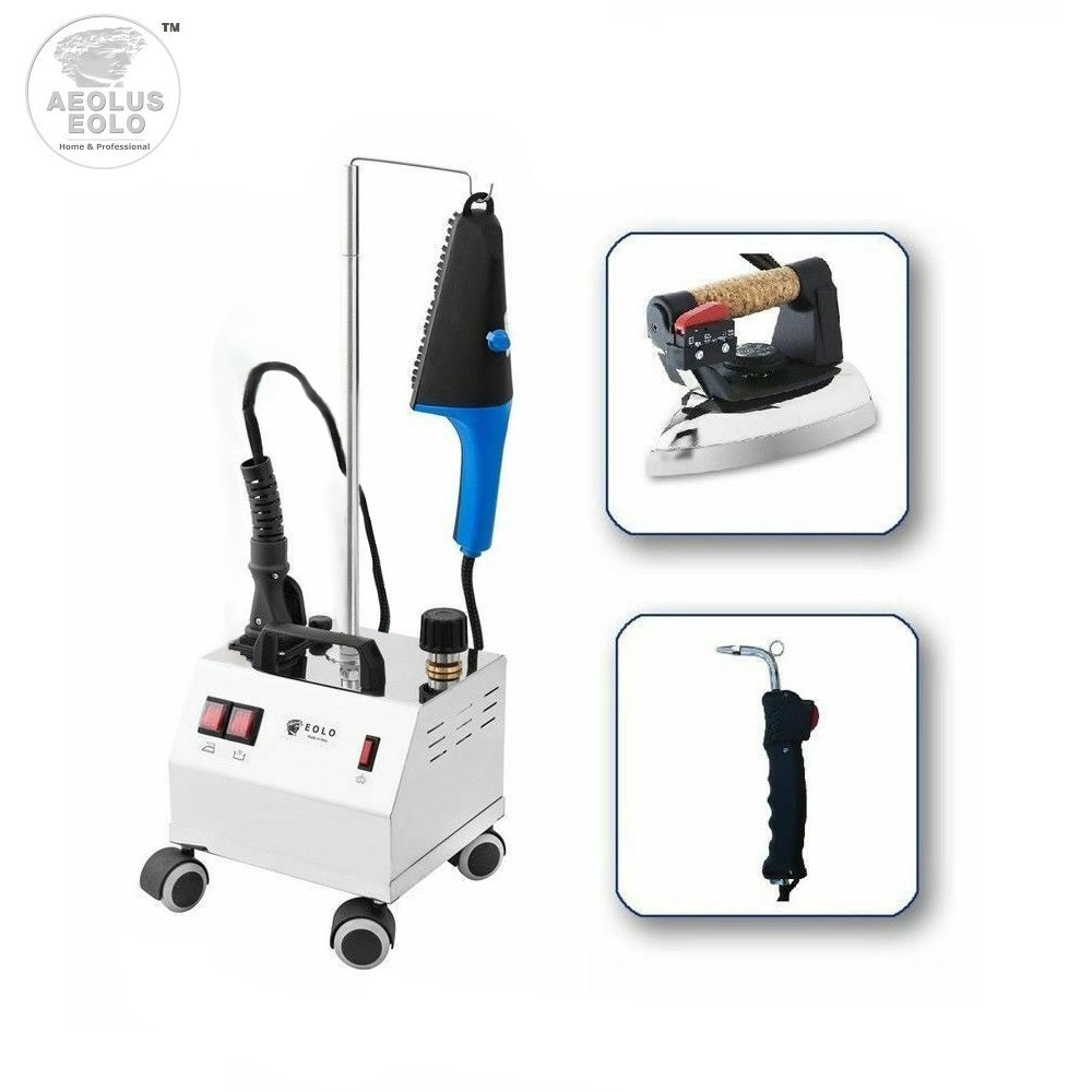 Sistema stirante professionale AV02 TRIPLE INOX con Caldaia in rame a Risparmio energetico e Resistenza esterna anticalcare (2 L) Classe energetica A++ Made in Italy Garanzia 5 anni