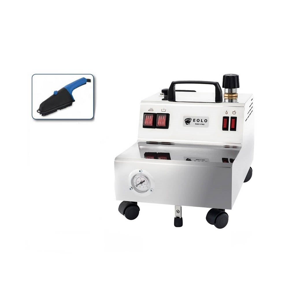 Sistema stirante professionale GV05 INOX S con Caldaia in rame a Risparmio energetico e Resistenza esterna anticalcare (2,4 L) Classe energetica A++ Made in Italy Garanzia 5 anni