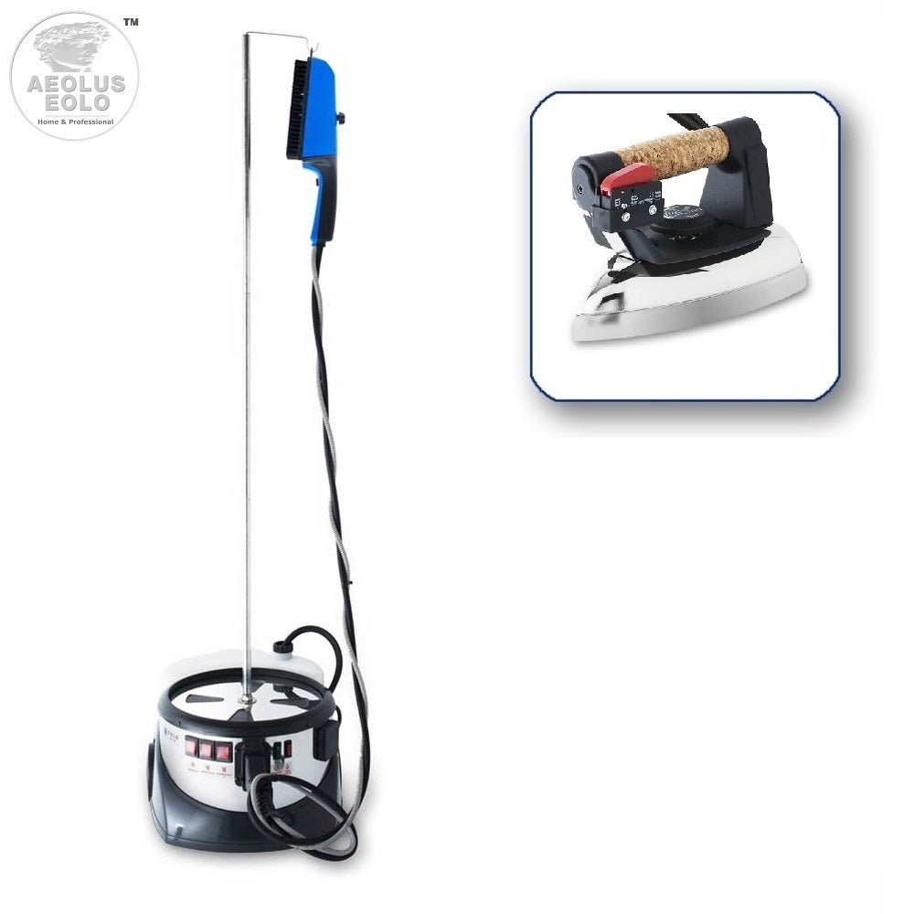 Sistema stirante professionale AV04 DUAL RA con Caldaia in rame a Risparmio energetico e Resistenza esterna anticalcare (2,4 L) Classe Energetica A++ Made in Italy Garanzia 5 anni