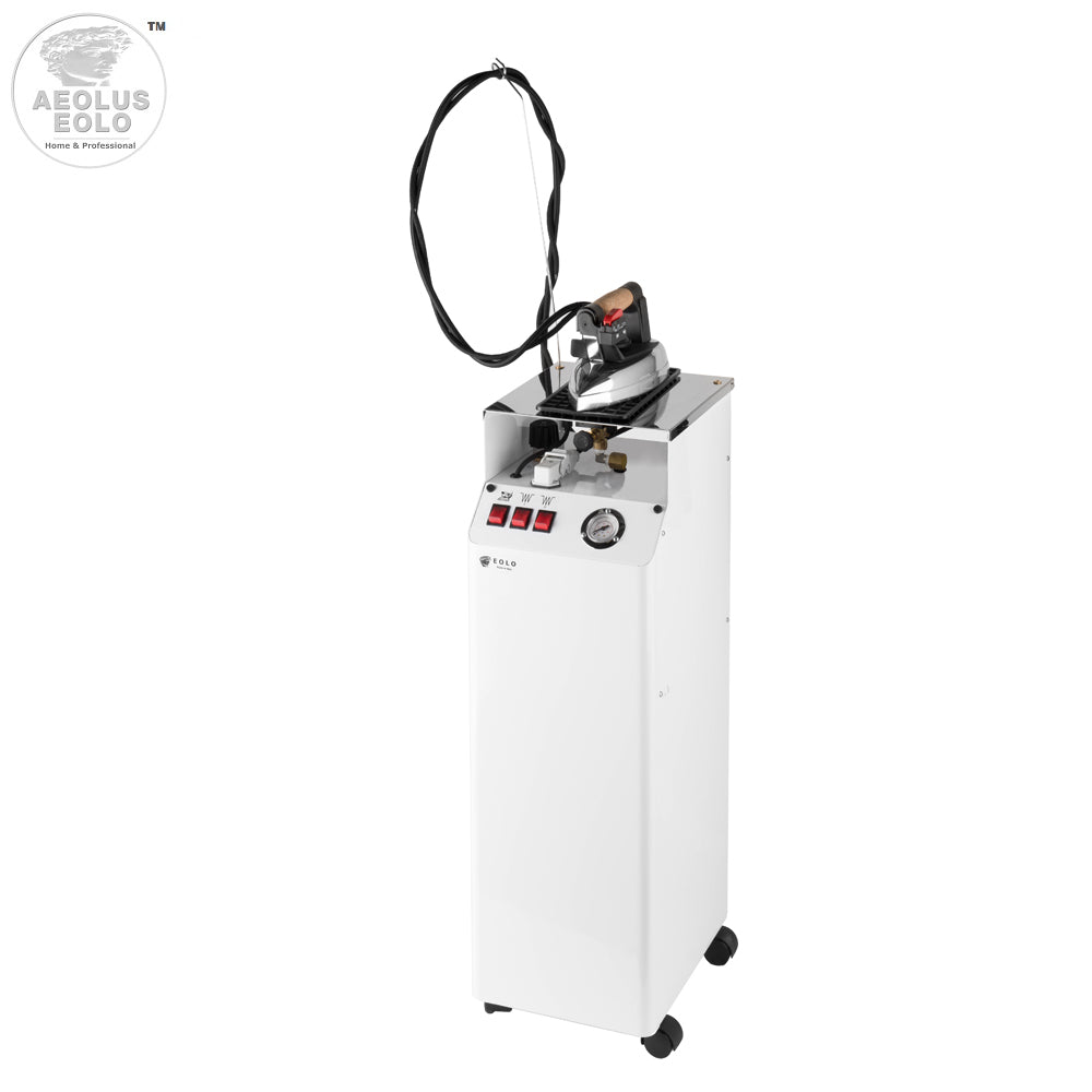Sistema stirante professionale AV01 F RA con Caldaia in rame a Risparmio energetico Resistenza esterna anticalcare e Ricarica automatica Classe energetica A++ Made in Italy Garanzia 5 anni