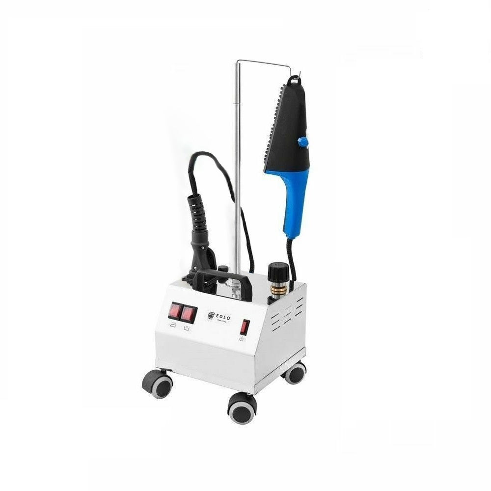 Sistema stirante professionale AV02 DUAL INOX con Caldaia in rame a Risparmio energetico e resistenza esterna anticalcare (2 L) Classe Energetica A++ Made in Italy Garanzia 5 anni