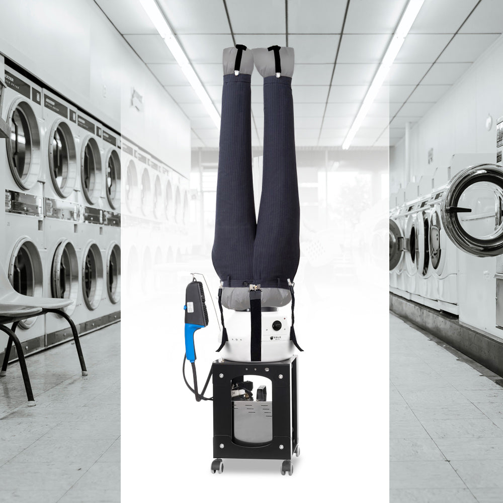 EOLO Stira Asciuga SA19 SP INOX Automatico Camicie Camicette Polo Pantaloni Jeans Stira Facile Asciugatore Stirapanni Professionale Spazzola a Vapore Generatore Caldaia Stiratrice Manichino Aria Calda Robot Made in Italy Garanzia 5 Anni Efficienza A++