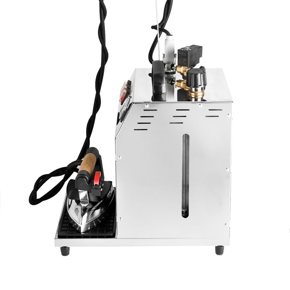 Sistema stirante professionale GV12 INOX con Caldaia in Rame a Risparmio Energetico e Resistenza esterna anticalcare (5 L) Made in Italy Garanzia 5 anni