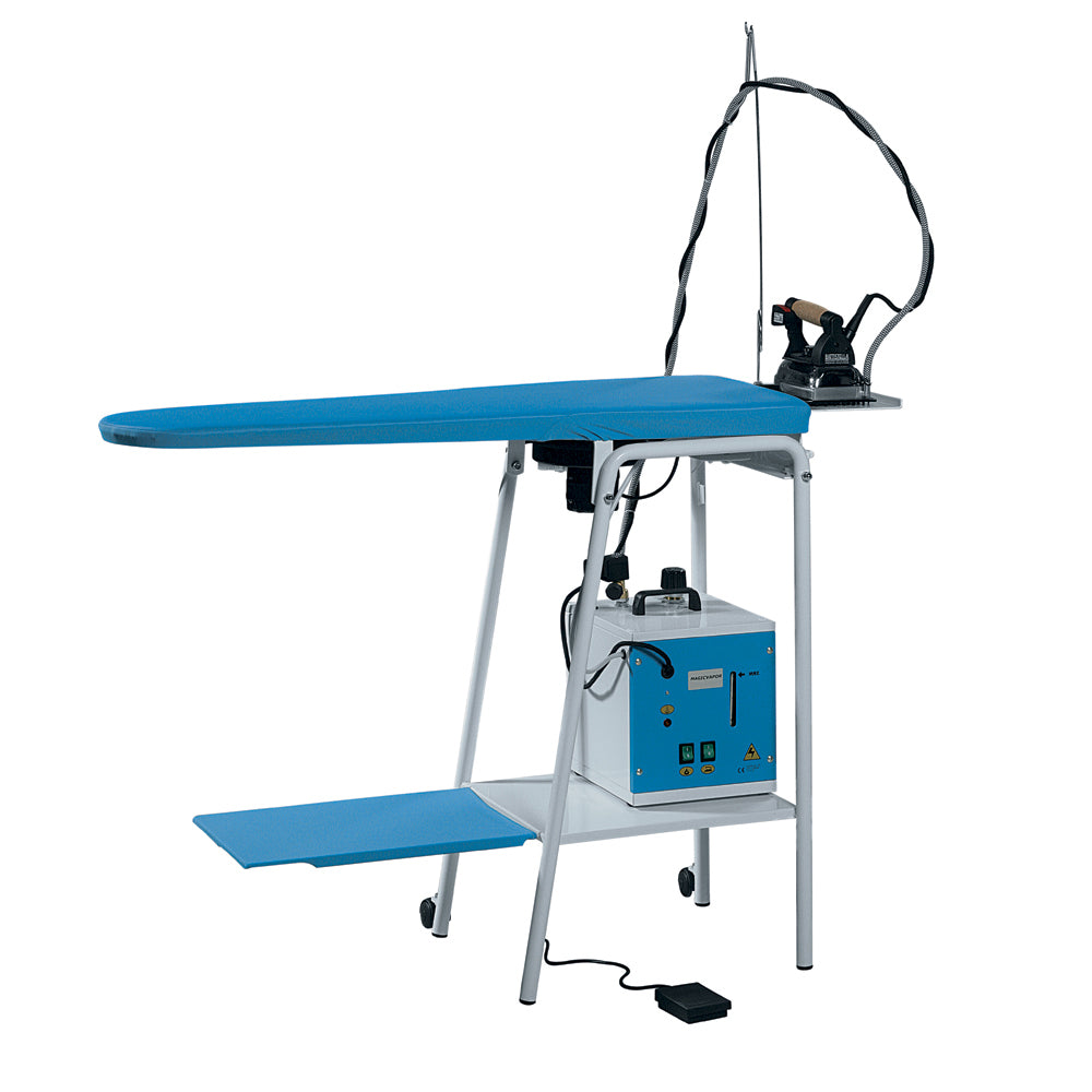 Tavolo da stiro Professionale pieghevole Motore aspirante con Piano riscaldato Modello AT10 CMB Made in Italy Garanzia 5 anni