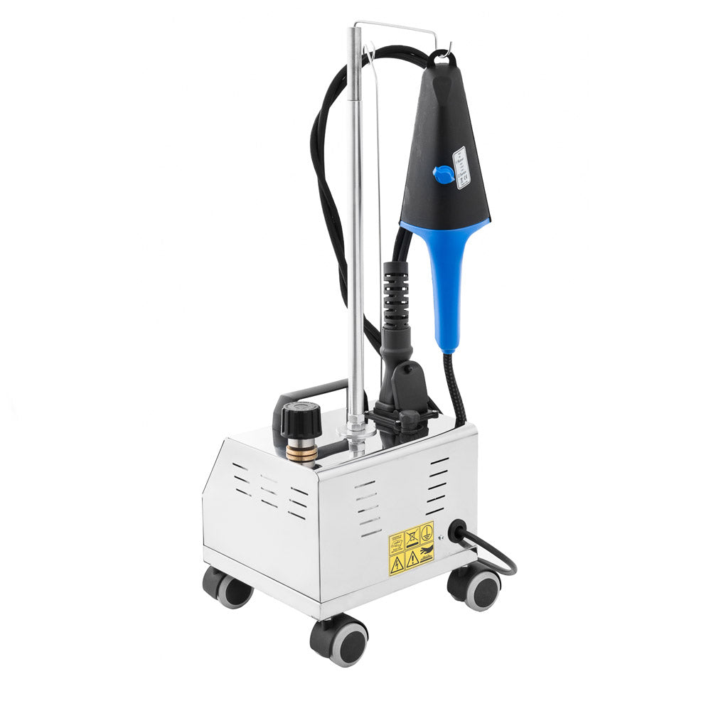 Sistema stirante professionale AV02 DUAL INOX con Caldaia in rame a Risparmio energetico e resistenza esterna anticalcare (2 L) Classe Energetica A++ Made in Italy Garanzia 5 anni