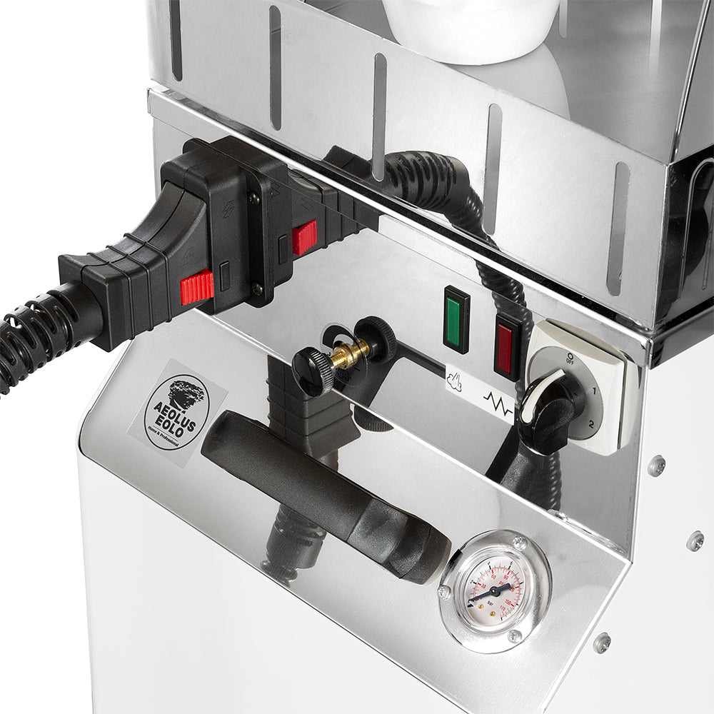 EOLO Pulitore AV05 T RA a Vapore Secco Saturo Professionale Ricarica Automatica Pulitore Multiuso Lavasuperfici Sanifica Igienizza Disinfetta Studi Medici Laboratori Vaporetto Pulizia Potente Anticalcare Made in Italy Garanzia 5 Anni Efficienza A++