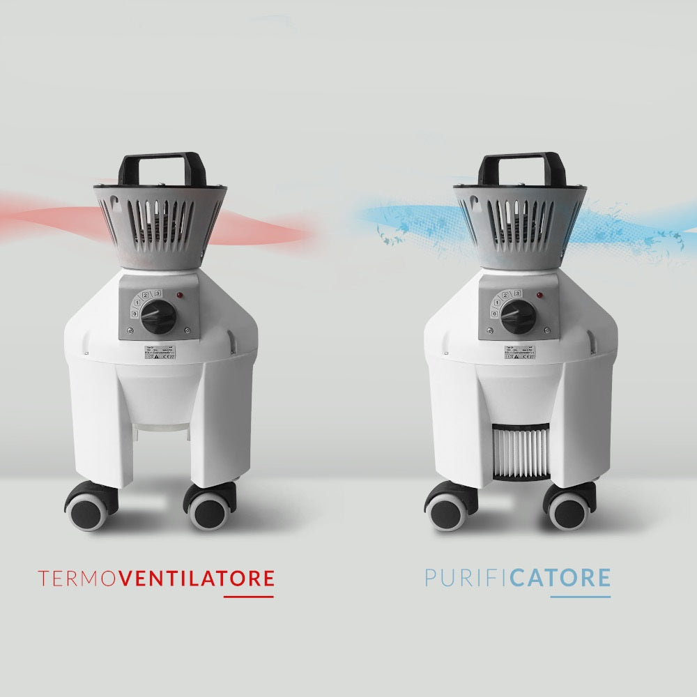 EOLO Purificatore d'Aria LPV400 AIR PRO 3P Dotato di 2 Filtri Professionali Made in Italy Garanzia 5 Anni Efficienza A++