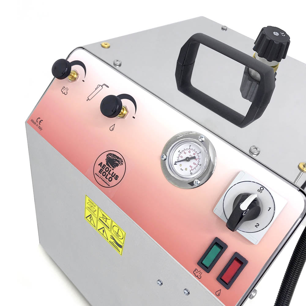 EOLO Pulitore LP02 C M Professionale Generatore Vapore Pulizia Sanificazione Igienizzazione Disinfestazione Ambiente Superfici Macchina Pulitrice Potente Studi Medici Laboratori Officine Anticalcare Made in Italy Garanzia 5 Anni Efficienza A++