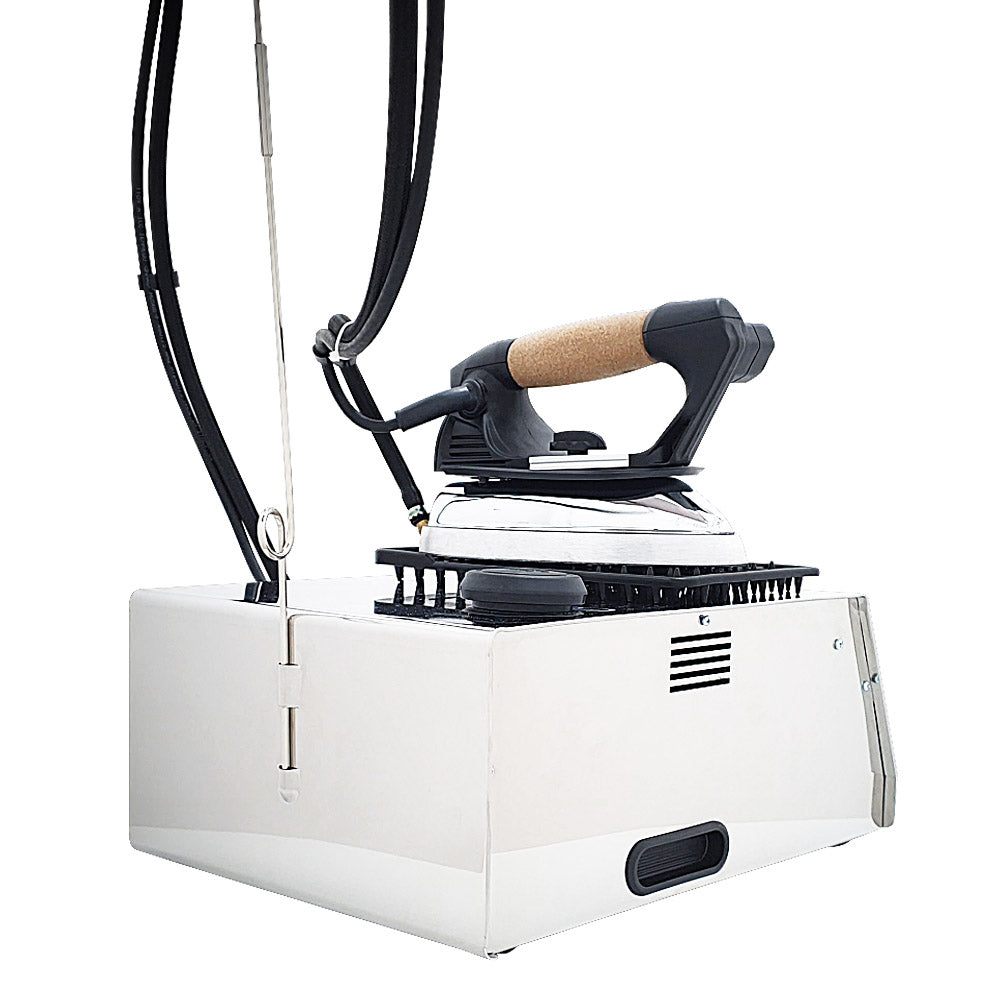 Sistema stirante professionale GVK10 RA con Caldaia in Acciaio inox AISI 304 Ricarica automatica e Resistenza esterna anticalcare Classe energetica A++ Made in Italy Garanzia 5 anni