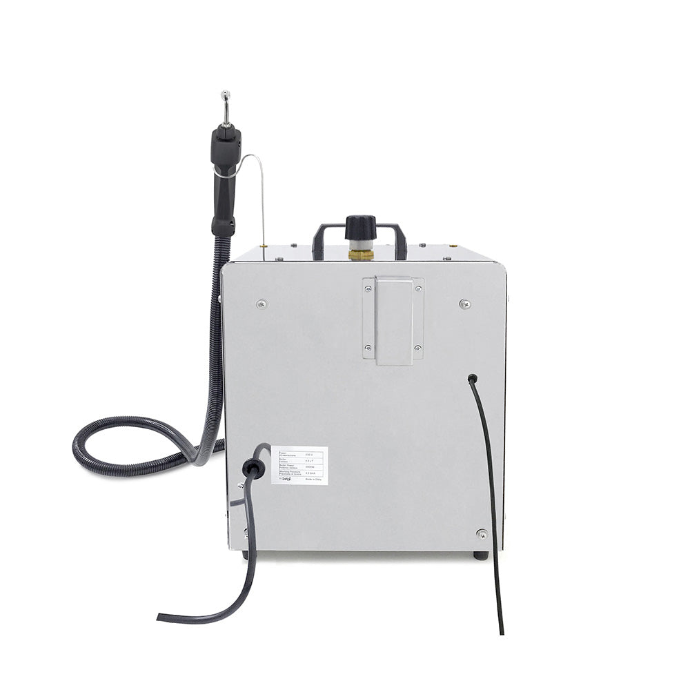 EOLO Pulitrice LP02 C RID Professionale Generatore Vapore Ricarica da Rete Idrica Sistema di Pulizia Superfici Disinfetta Sanifica Studi Medici Laboratori Officine Sistema Macchinario Pulitore Anticalcare Made in Italy Garanzia 5 Anni Efficienza A++
