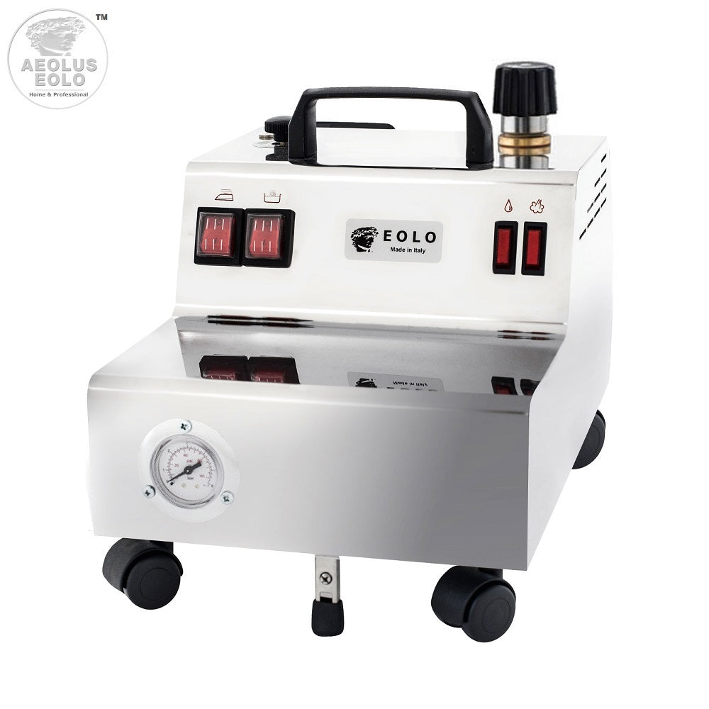 Sistema stirante professionale GV11 INOX con Caldaia in Rame a Risparmio energetico e Resistenza Esterna anticalcare (2,4 L) Made in Italy Garanzia 5 anni