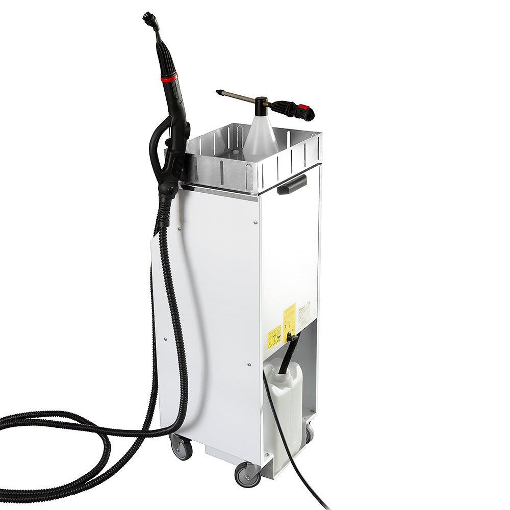 EOLO Macchina AV05 T PLUS RA Vapore Secco Saturo Ricarica Automatica Pulitore Professionale Pulizia Ambienti Superfici Sanifica Disinfetta Igienizza Laboratori Officine Pulitrice Vaporetto Anticalcare Made in Italy Garanzia 5 Anni Efficienza A++