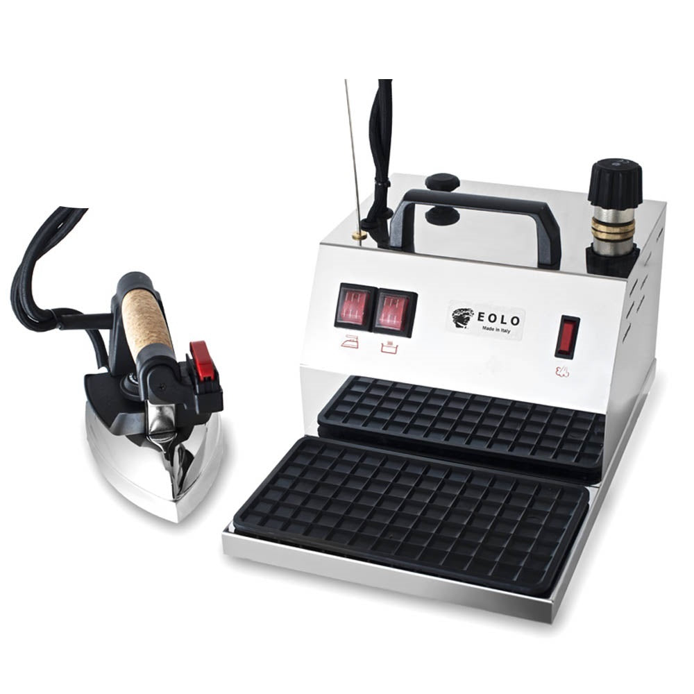 Sistema stirante professionale GV10 INOX con Caldaia in Rame a Risparmio energetico e Resistenza esterna anticalcare (2 L) Made in Italy Garanzia 5 anni