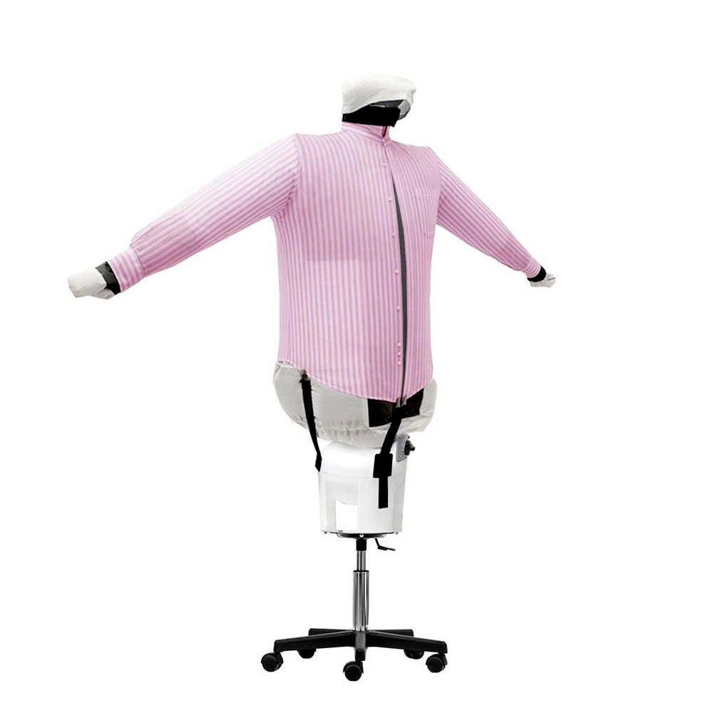 EOLO Stirasciugatore SA05 S ECO Stira Asciuga in Automatico Camicie Camicette Polo Stiratrice Asciugatrice Stendiasciuga Manichino Aria Calda Ferro Stiro Verticale Professionale 3 Programmi Supporto 5 Ruote Made in Italy Garanzia 5 Anni Efficienza A++