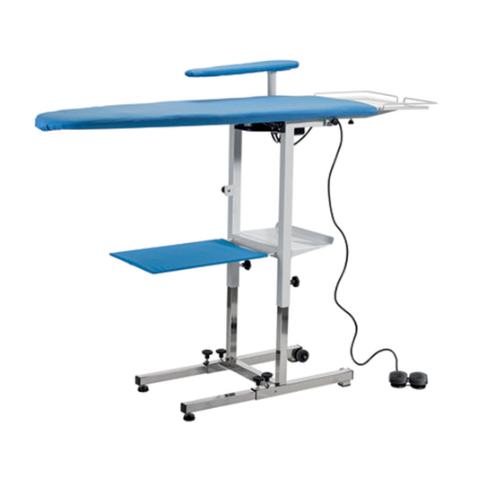 Tavolo da Stiro Professionale pieghevole Motore Aspirante e Soffiante con Piano riscaldato Altezza regolabile Modello AT11 Made in Italy Garanzia 5 anni