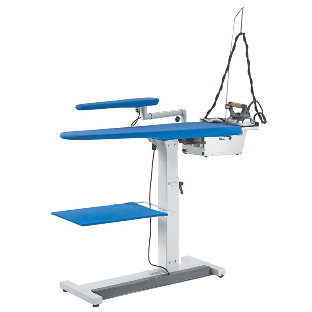 EOLO Tavolo da Stiro AT18 RA Professionale Pieghevole Motore Aspirante e Soffiante con Piano Riscaldato Altezza Regolabile Made in Italy Garanzia 5 anni Efficienza A++