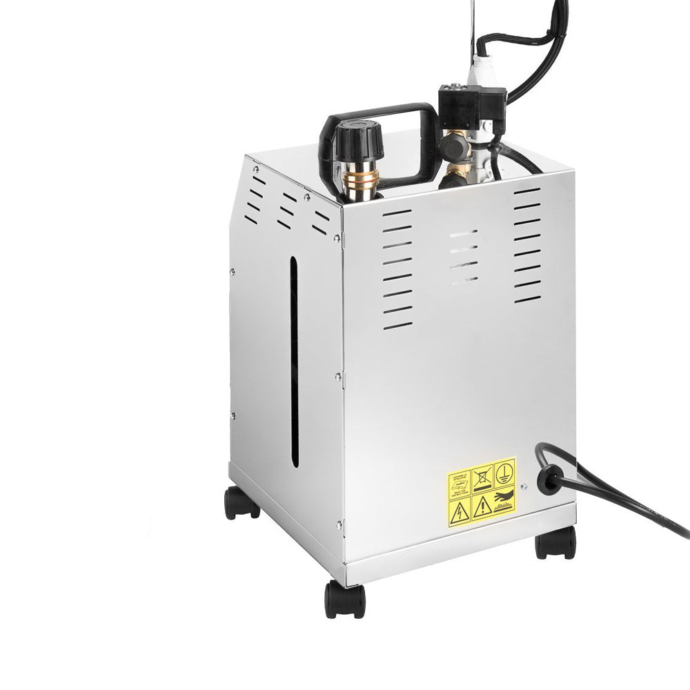EOLO Sistema Pulente GV06P INOX Vapore Lava Pavimenti Professionale Macchina Pulitore Tappezzeria Tessuti Vaporetto Spazzola per Sanificare Igienizzare Disinfettare Ambiente Kit Pulizia Auto Anticalcare Made in Italy Garanzia 5 Anni Efficienza A++