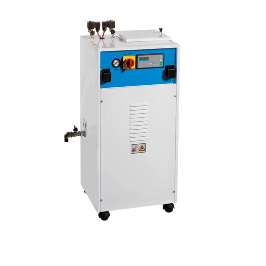 EOLO Generatore di Vapore GVL34 Industriale Caldaia (7 L.) 2 Ferri da Stiro Professionali e Vasca Inox da 10 Litri Made in Italy Garanzia 5 Anni