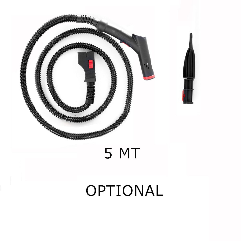 EOLO Pulitore GVK5P Vapore Multiuso Professionale Pulizia Igienizzazione Sanificazione Pavimenti Tappezzeria Sistema di Pulizia Vaporetto per Disinfettare Materassi Kit Pulizia Interni Auto Anticalcare Made in Italy Garanzia 5 Anni Efficienza A++