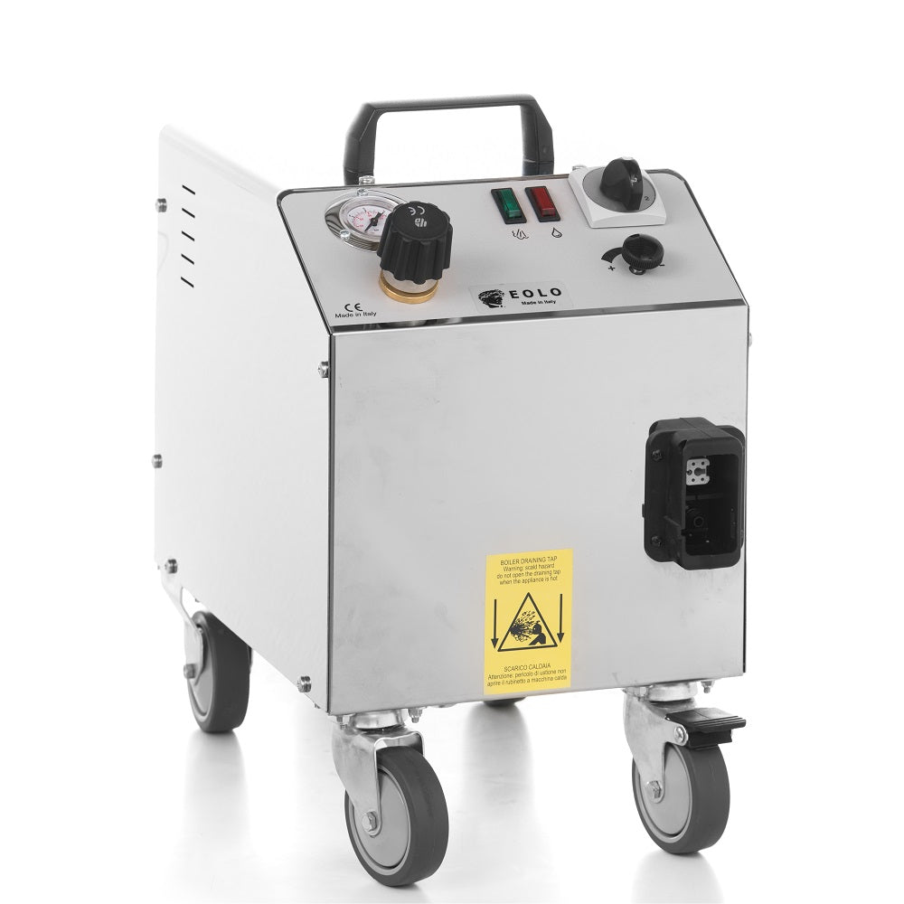 EOLO Pulitore LP01 3K SB200 RA Vapore Secco 180 Gradi Pulizia Professionale Macchina Pulitrice Potente Disinfetta SanificaTessuti Materassi Tappezzeria Macchina per Pulire Divani Sedili Auto Anticalcare Made in Italy Garanzia 5 Anni Efficienza A++