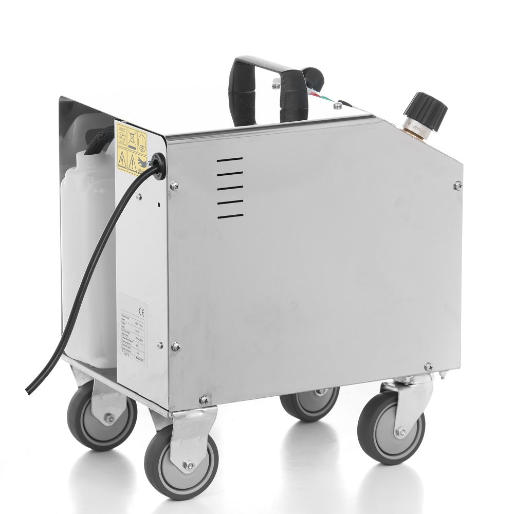EOLO Pulitore LP01 3K SB200 RA Vapore Secco 180 Gradi Pulizia Professionale Macchina Pulitrice Potente Disinfetta SanificaTessuti Materassi Tappezzeria Macchina per Pulire Divani Sedili Auto Anticalcare Made in Italy Garanzia 5 Anni Efficienza A++