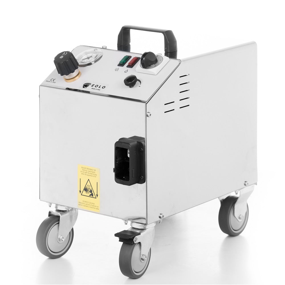EOLO Pulitore LP01 3K SB200 RA Vapore Secco 180 Gradi Pulizia Professionale Macchina Pulitrice Potente Disinfetta SanificaTessuti Materassi Tappezzeria Macchina per Pulire Divani Sedili Auto Anticalcare Made in Italy Garanzia 5 Anni Efficienza A++