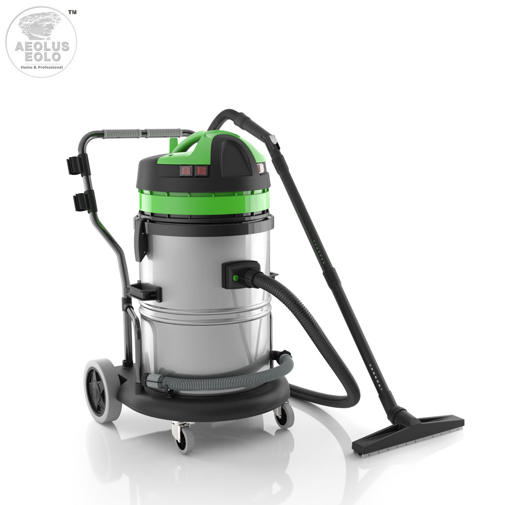EOLO Aspirapolvere LP26 TRIPLE INOX GT Professionale Aspiratore Polveri Liquidi Solidi per Abitazioni e Aree Medio/Grandi Made in Italy Garanzia 5 Anni Efficienza A++