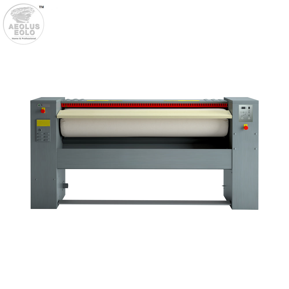 Stiratrice a rullo 200x29 cm Modello MG08 Mangano da Stiro Professionale con Supporto in Acciaio Biancheria Piana Lenzuola Federe Tende Asciugamani Controllo elettronico Risparmio energetico A++ Conca Alluminio Made in Italy Garanzia 5 anni