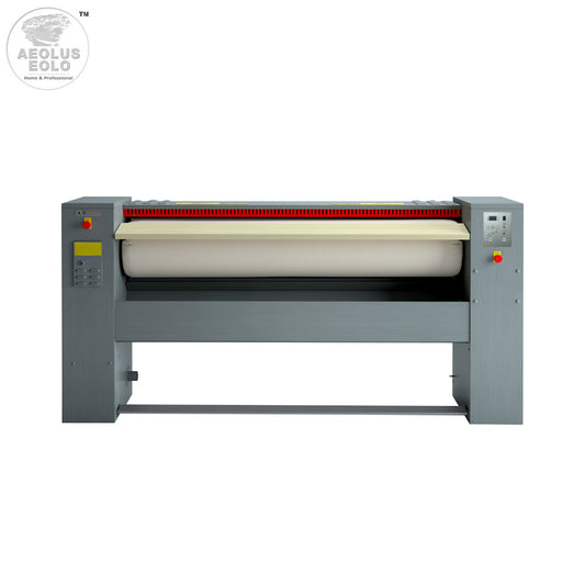 Stiratrice a rullo 200x30 cm Modello MG08 Mangano da Stiro Professionale con Supporto in Acciaio Biancheria Piana Lenzuola Federe Tende Asciugamani Controllo elettronico Risparmio energetico A++ Conca Alluminio Made in Italy Garanzia 5 anni