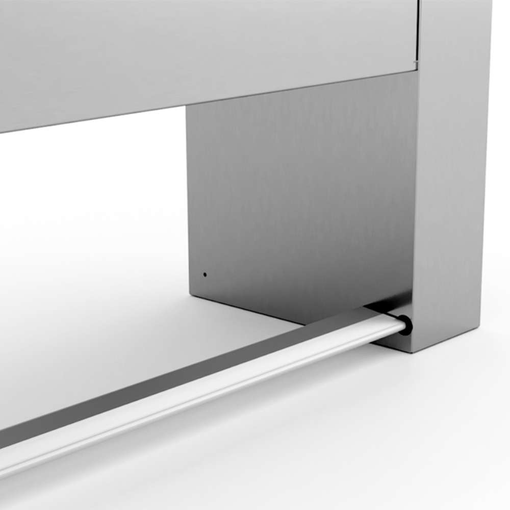 Stiratrice a rullo 200x29 cm Modello MG08 Mangano da Stiro Professionale con Supporto in Acciaio Biancheria Piana Lenzuola Federe Tende Asciugamani Controllo elettronico Risparmio energetico A++ Conca Alluminio Made in Italy Garanzia 5 anni