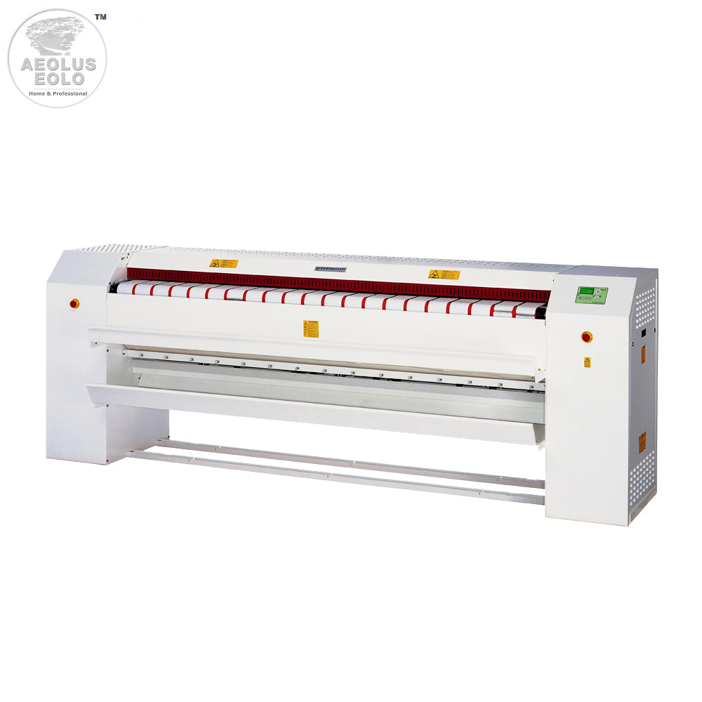 Stiratrice a rullo 320x40 cm Modello MG10 Mangano da Stiro Industriale Biancheria Piana Lenzuola Federe Tende Asciugamani Controllo elettronico Risparmio energetico A++ Conca Alluminio Made in Italy Garanzia 5 anni