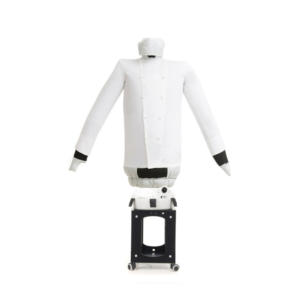 EOLO Manichino Stira Asciuga SA11 S INOX StirAsciugatore Automatico Camicie Camicette Polo Stiro Facile Asciugatrice Robot Aria Calda Asciuga Ferro Verticale Professionale Stiratore Supporto 4 Ruote 2 Programmi Made in Italy Garanzia 5 Anni Efficienza A++