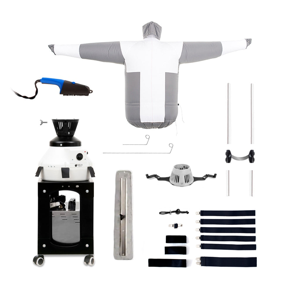 EOLO StirAsciugatore SA19 S FULL INOX in Automatico Camicie Camicette Polo Stiratore Professionale Stira Asciuga Spazzola a Vapore Generatore con Caldaia Robot Verticale Manichino Aria Calda Ferro Stiro Facile Made in Italy Garanzia 5 Anni Efficienza A++