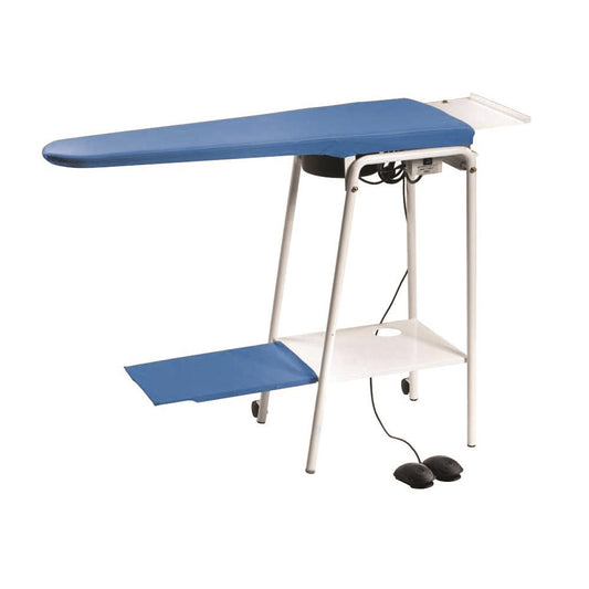 Tavolo da Stiro Professionale pieghevole Motore aspirante e soffiante con Piano riscaldato Modello AT10 Made in Italy Garanzia 5 anni
