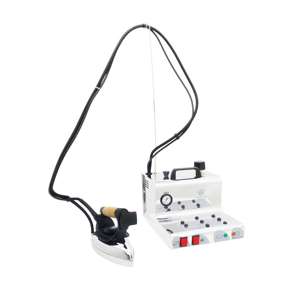 Sistema stirante professionale GVK14 con Caldaia in Acciaio inox AISI 304 e Resistenza esterna anticalcare (2,2 L) Classe energetica A++ Made in Italy Garanzia 5 anni