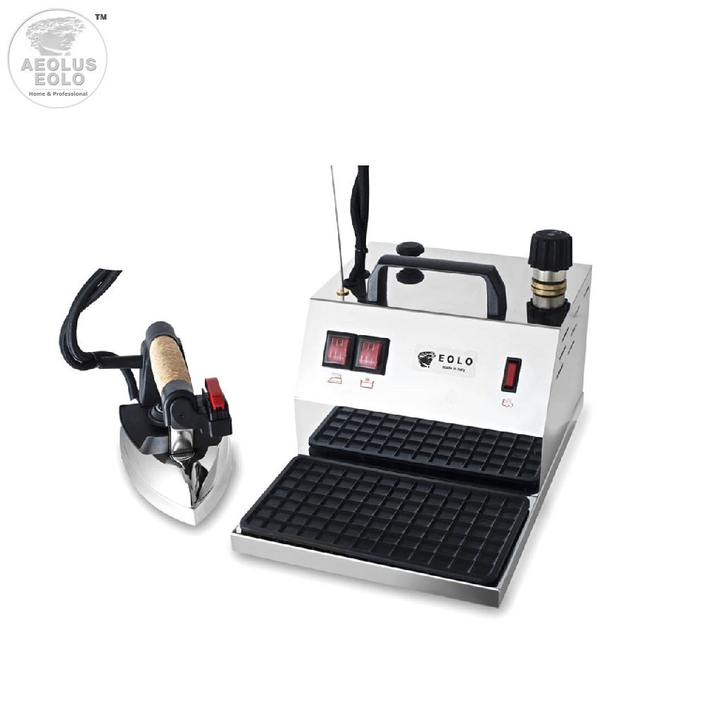 Sistema stirante professionale GV04 INOX con Caldaia in Rame a Risparmio energetico e Resistenza esterna anticalcare (2 L) Made in Italy Garanzia 5 anni