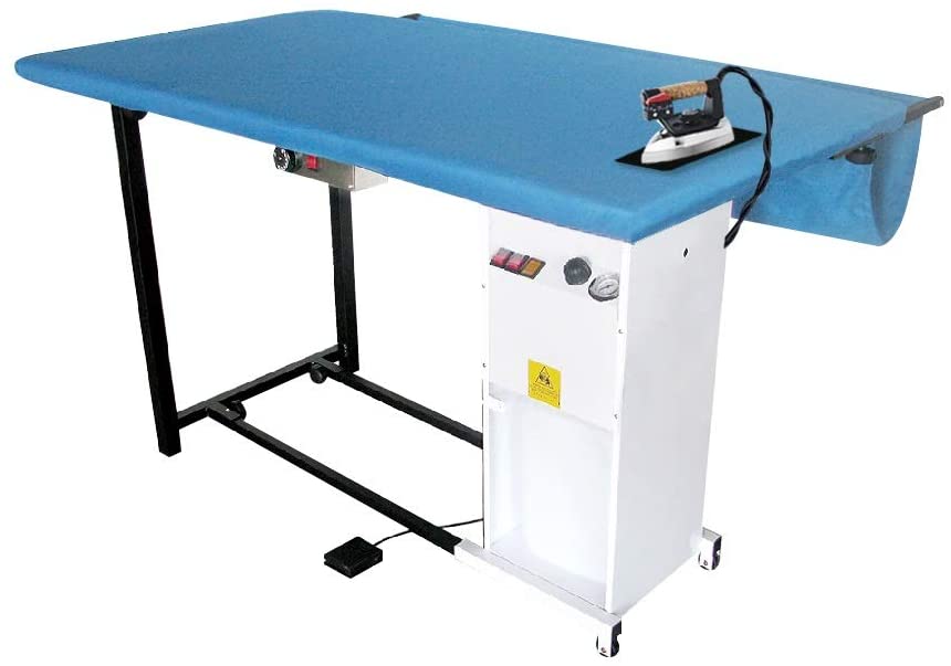 Tavolo da stiro professionale modello TS07 RA con caldaia Motore aspirante Piano riscaldato con termostato Classe Energetica A++ Made in Italy Garanzia 5 anni