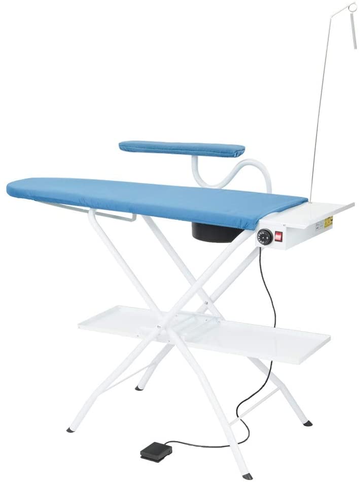 Planche à repasser pro aspirante et chauffante avec thermostat, modèle AS04 (112 x 42 cm)