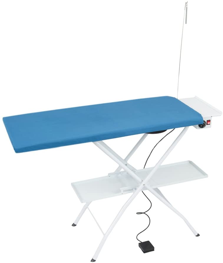 Table à repasser pro rectangulaire aspirante, chauffante avec thermostat, modèle AS02 (112 x 50 cm)