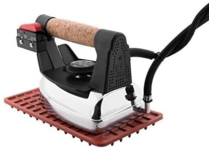 Pedanina poggia ferro in silicone rossa per sistemi stiranti professionali