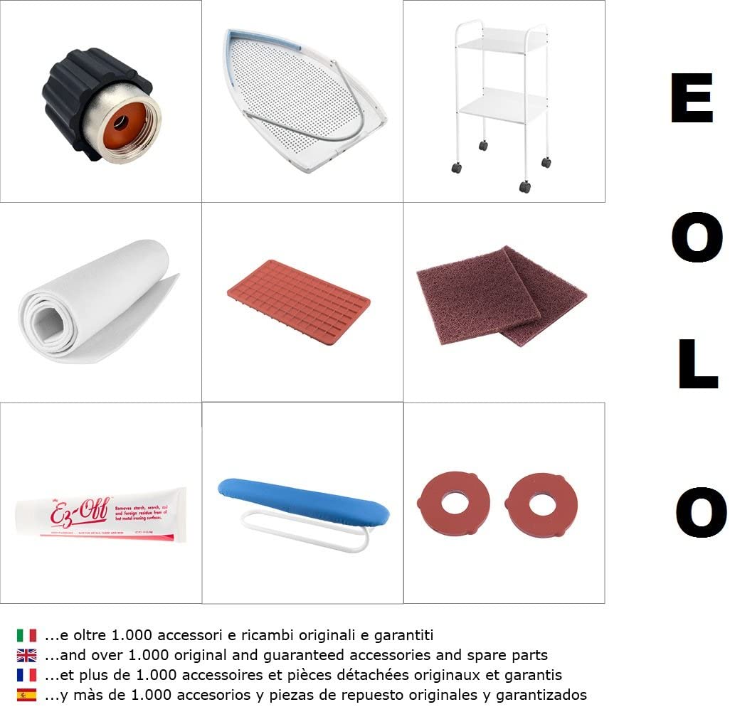 Pedanina poggia ferro in silicone rossa per sistemi stiranti professionali