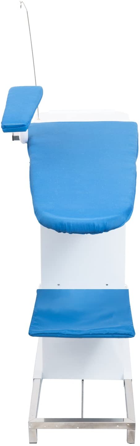 Tavolo da stiro professionale modello TS05 con caldaia Motore aspirante e soffiante Piano riscaldato con termostato Classe Energetica A++ Made in Italy Garanzia 5 anni