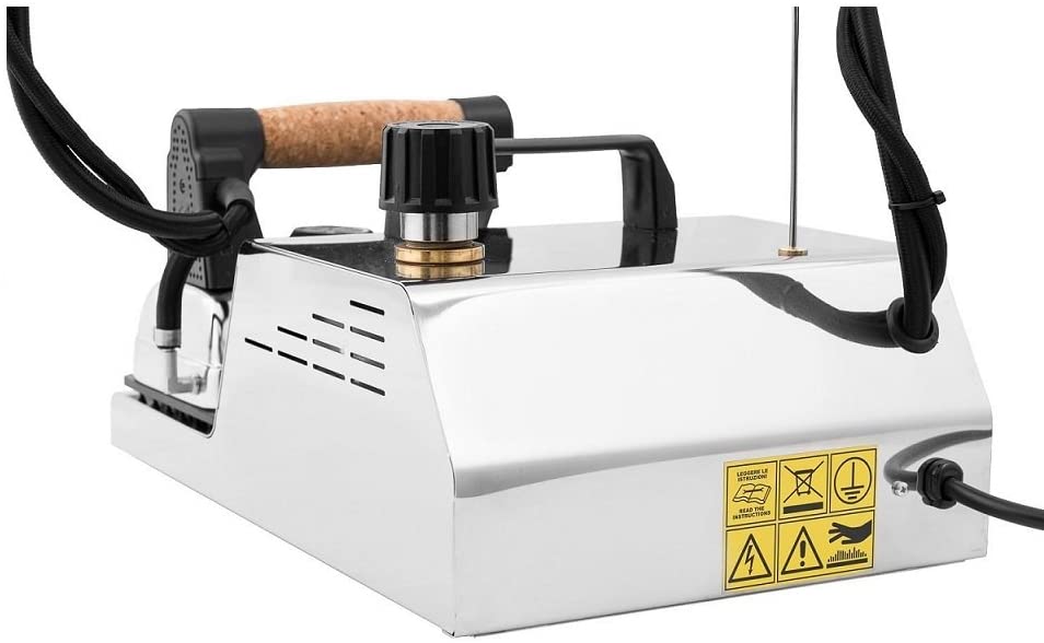 EOLO Sistema Stirante GV01 INOX Ferro da Stiro Professionale Generatore di Vapore Secco Caldaia in Rame Anticalcare Corazza Acciaio Inox Stiro Verticale Stiratore Stirare Stiratrice Risparmio Energetico Efficienza A++ Made in Italy Garanzia 5 Anni
