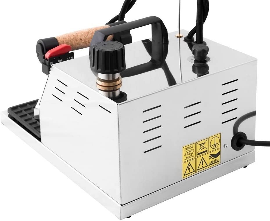 Sistema stirante professionale GV04 INOX con Caldaia in Rame a Risparmio energetico e Resistenza esterna anticalcare (2 L) Made in Italy Garanzia 5 anni