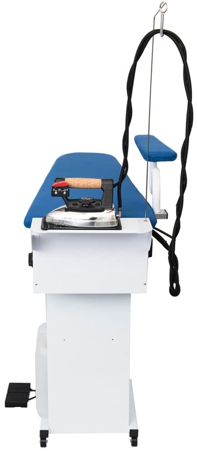 Tavolo da stiro professionale con Caldaia e Ferro da stiro Motore aspirante Piano riscaldato con termostato TS03 RA Classe Energetica A++ Made in Italy Garanzia 5 anni