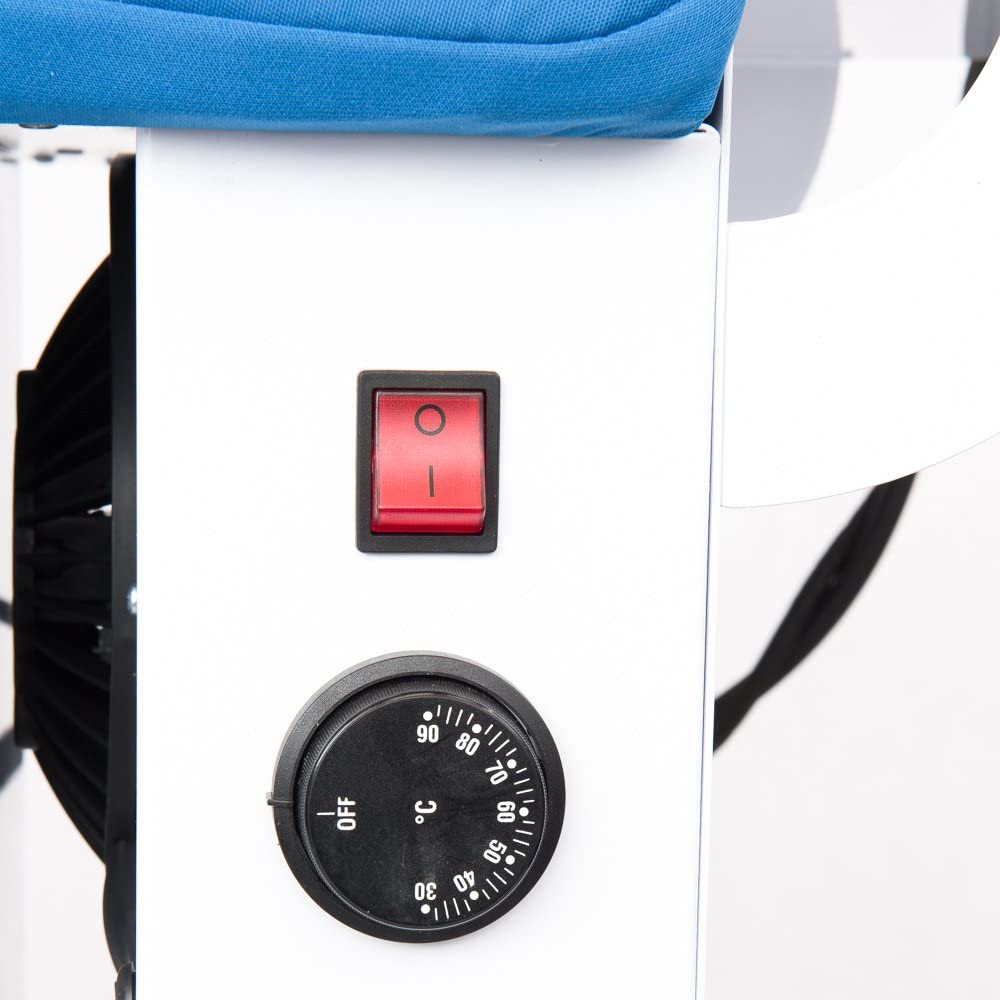 Tavolo da stiro professionale con Caldaia e Ferro da stiro Motore aspirante Piano riscaldato con termostato TS03 RA Classe Energetica A++ Made in Italy Garanzia 5 anni